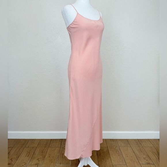 AYR The Ten Outta Ten - Heavyweight Silk Bias Cut Slip Dress Sunset Pink XS - Picture 3 of 16